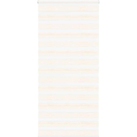 Estor cebra beige mármol tejido ancho 90,9 cm poliéster vidaXL