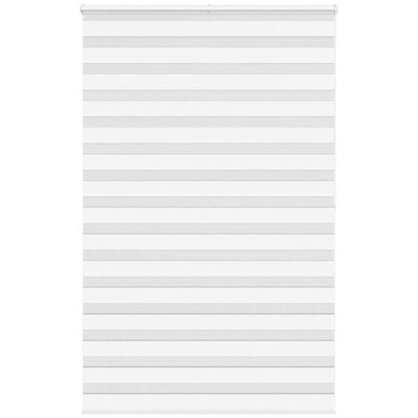 Estor cebra blanco 150x200 cm tejido ancho 145,9 cm poliéster vidaXL