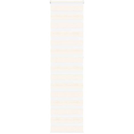Estor cebra beige mármol tejido ancho 60,9 cm poliéster vidaXL