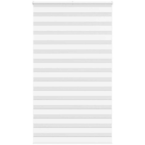 Estor cebra blanco 120x200 cm tejido ancho 115,9 cm poliéster vidaXL