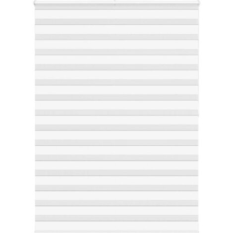 Estor cebra blanco 160x200 cm tejido ancho 155,9 cm poliéster vidaXL