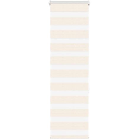 Estor cebra beige mármol tejido ancho 35,9 cm poliéster vidaXL