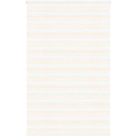 Estor cebra beige mármol tejido ancho 145,9 cm poliéster vidaXL
