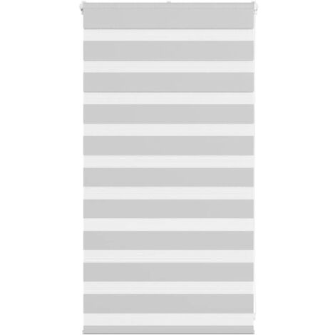 Estor cebra gris claro 75x100cm tejido ancho 70,9 cm poliéster vidaXL