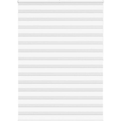 Estor cebra blanco 165x200 cm tejido ancho 160,9 cm poliéster vidaXL