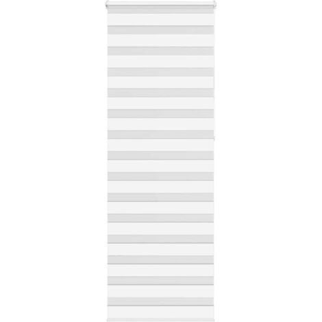 Estor cebra blanco 85x230 cm tejido ancho 80,9 cm poliéster vidaXL