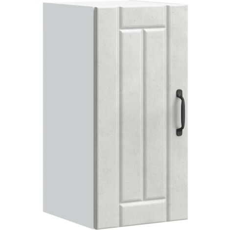 Armario de pared cocina Lucca madera contrachapada gris cemento vidaXL (1/5)