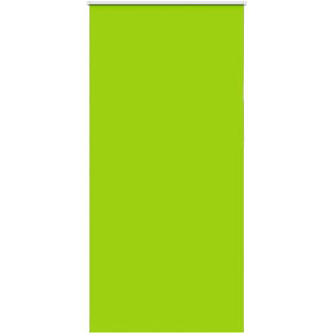Estor Enrollable Opaco hojas verde 110x210cm Tela Ancho 105,7cm vidaXL