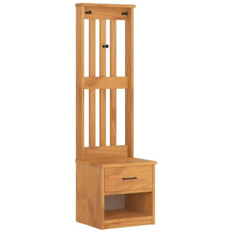 Perchero de entrada SANDNES 45x40x159,5cm madera maciza de pino vidaXL