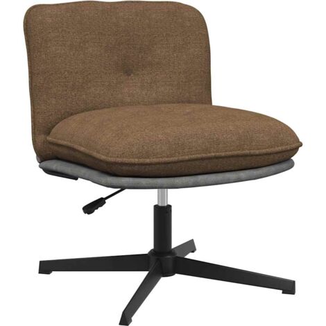Silla de oficina giratoria tela gris taupé vidaXL