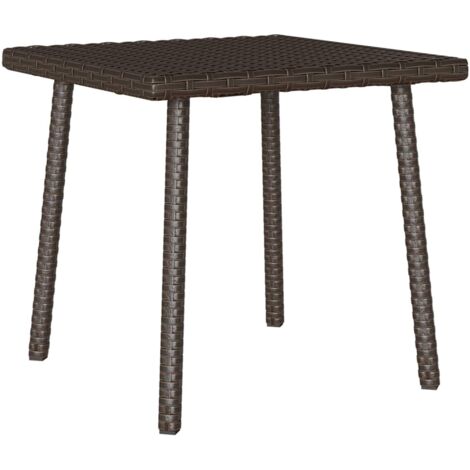 Mesa centro jardín rectangular marrón 40x40x37 cm vidaXL