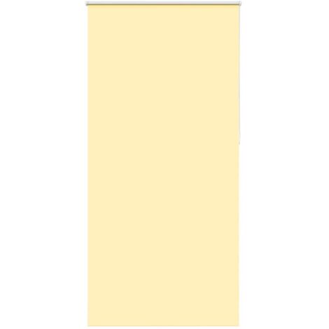cmvidaXL Estor Enrollable Opaco Amarillo 115x210 cm Tela Ancho 110,7cm vidaXL