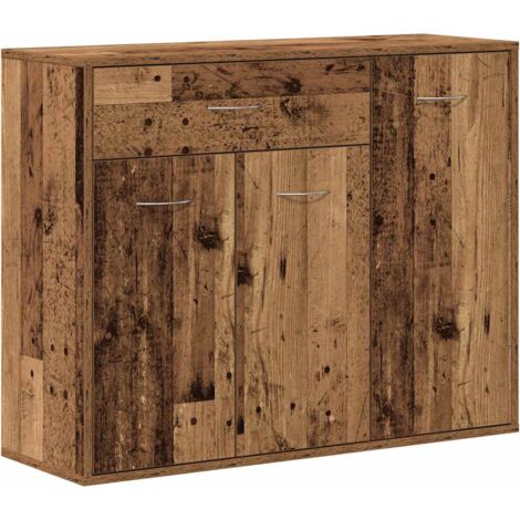 Aparador madera ingeniería madera envejecida 88x30x70 cm vidaXL