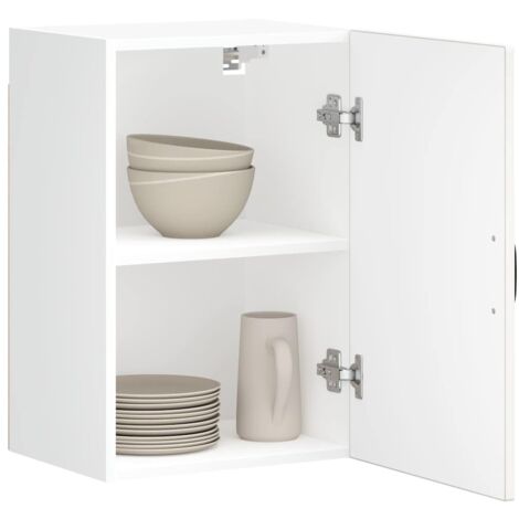 Armario de pared de cocina Lucca blanca de alto brillo vidaXL