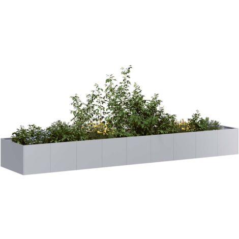 Jardinera de acero galvanizado 360x80x40 cm vidaXL (1/5)