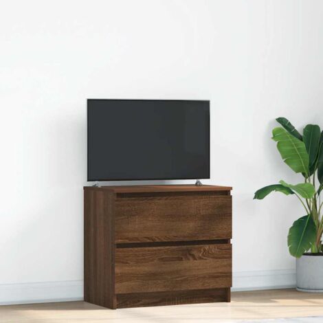 Mueble para TV madera contrachapada marrón roble 60x35x54 cm vidaXL