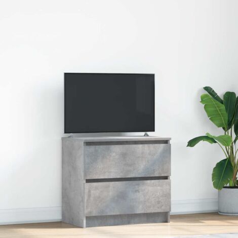 Mueble de TV madera de ingeniería gris hormigón 60x35x54 cm vidaXL