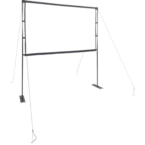 Pantalla de proyección con soportes de 84 pulgadas 16:9 vidaXL