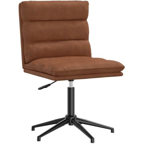 Silla de comedor de cuero sintético marrón vidaXL (1/5)