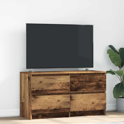 Mueble de TV de madera antigua 100x35x54 cm Madera ingeniería vidaXL