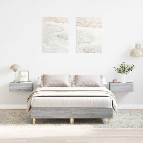 Estructura de cama sin colchón gris Sonoma 120x200 cm vidaXL (1/5)