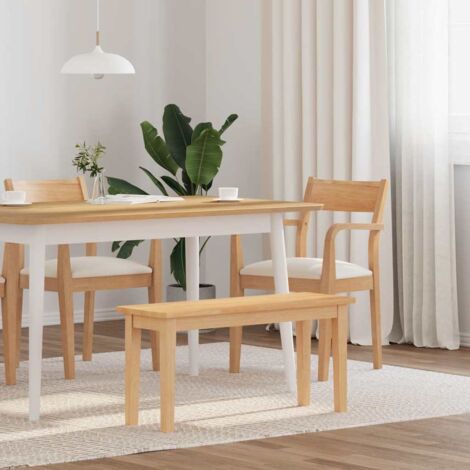 Banco 90 cm Madera Maciza Caucho vidaXL