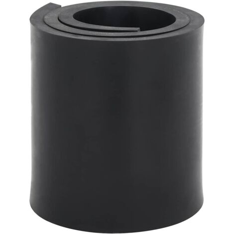 Borde de goma para quitanieves negro 120x15x1 cm vidaXL