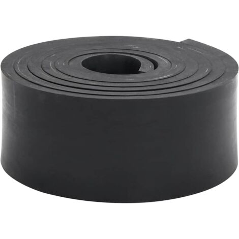 Borde de goma para quitanieves negro 250x8x1 cm vidaXL