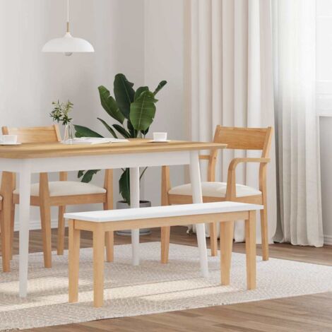 Banco 110 cm Madera Maciza Caucho vidaXL