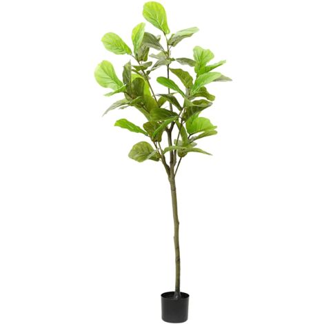 Árbol ficus artificial 48 hojas verde 165 cm vidaXL