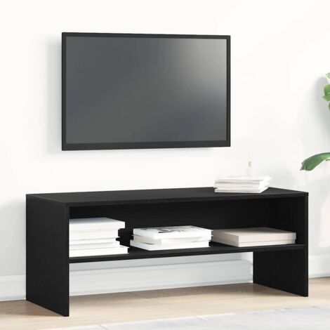 Mueble para TV madera contrachapada roble negro100x40x40 cm vidaXL