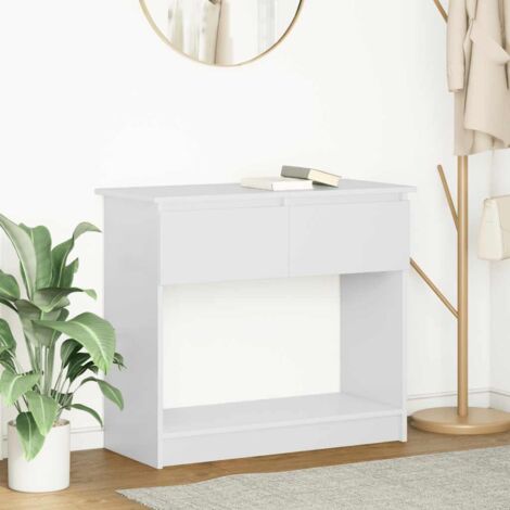 Mesa consola con cajones blanca 85,5x38,5x74,5 cm vidaXL