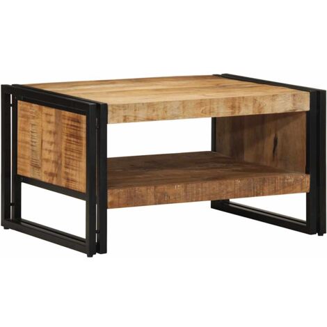 Mesa de centro 70x50x38 cm madera maciza de mango vidaXL (1/5)
