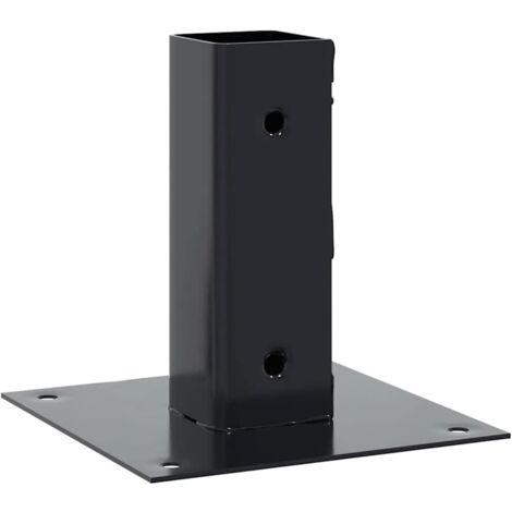 Bases para postes cuadradas 4 uds. Antracita 46x46 mm vidaXL