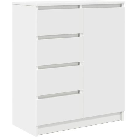 Aparador con cajones blanco 71x35x84 cm madera de ingeniería vidaXL