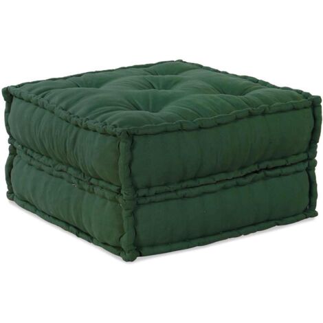 Sofá modular de tela verde 70x70x36 cm vidaXL