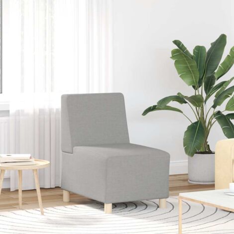 Sofá modular sin brazos gris nube 55 cm Tela vidaXL