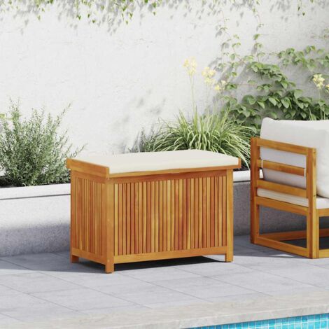 Cojines para exterior 90x50x60,5 cm madera maciza acacia vidaXL