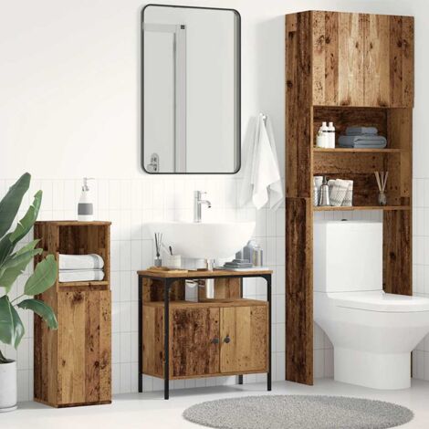 Mueble de baño para lavabo de madera antigua 60x30x60 cm vidaXL (1/5)