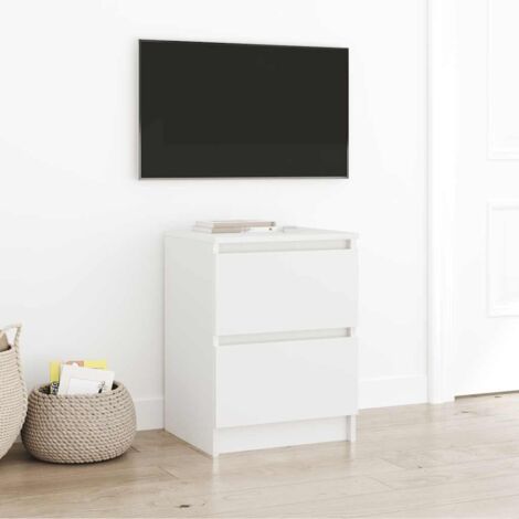 Mueble de TV de madera de ingeniería blanco 40x35x54 cm vidaXL