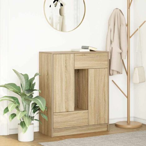 Aparador con cajones y puertas roble Sonoma 73x31x90 cm vidaXL