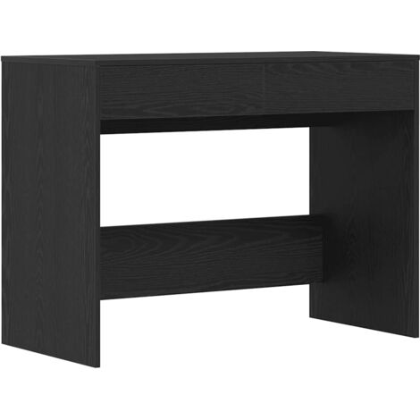 Escritorio roble negro 101x50x76,5 cm madera de ingeniería vidaXL