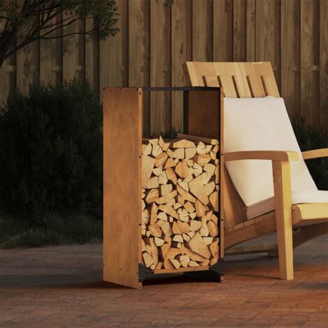 Leñero 40x30x80 cm acero corten vidaXL