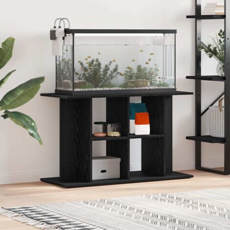 Soporte para acuario de madera de ingeniería de roble negro 100x40x60 cm vidaXL