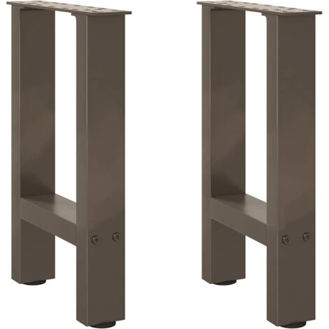 Patas para mesa de centro de acero natural (2 unidades, 28 x 42-43 cm) vidaXL