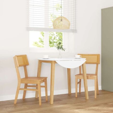 Sillas de comedor 2 unidades madera maciza de caucho vidaXL (1/5)