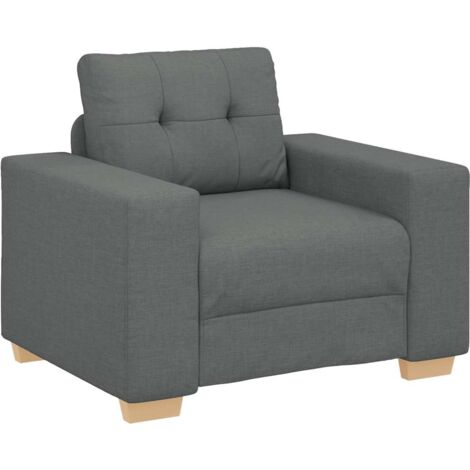 Sillón de tela gris oscuro 100x78x80 cm vidaXL