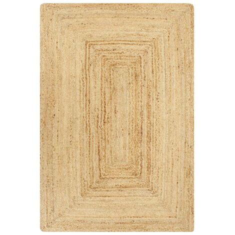 Alfombra de yute tejida a mano natural 120x180 cm vidaXL
