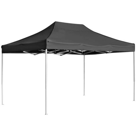 Carpa plegable profesional de aluminio gris antracita 4,5x3 m vidaXL