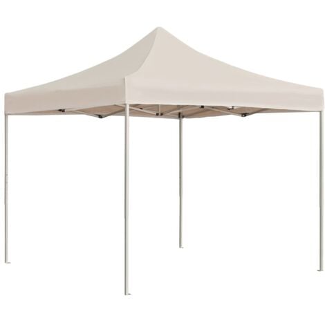 Carpa plegable profesional de aluminio crema 3x3 m vidaXL